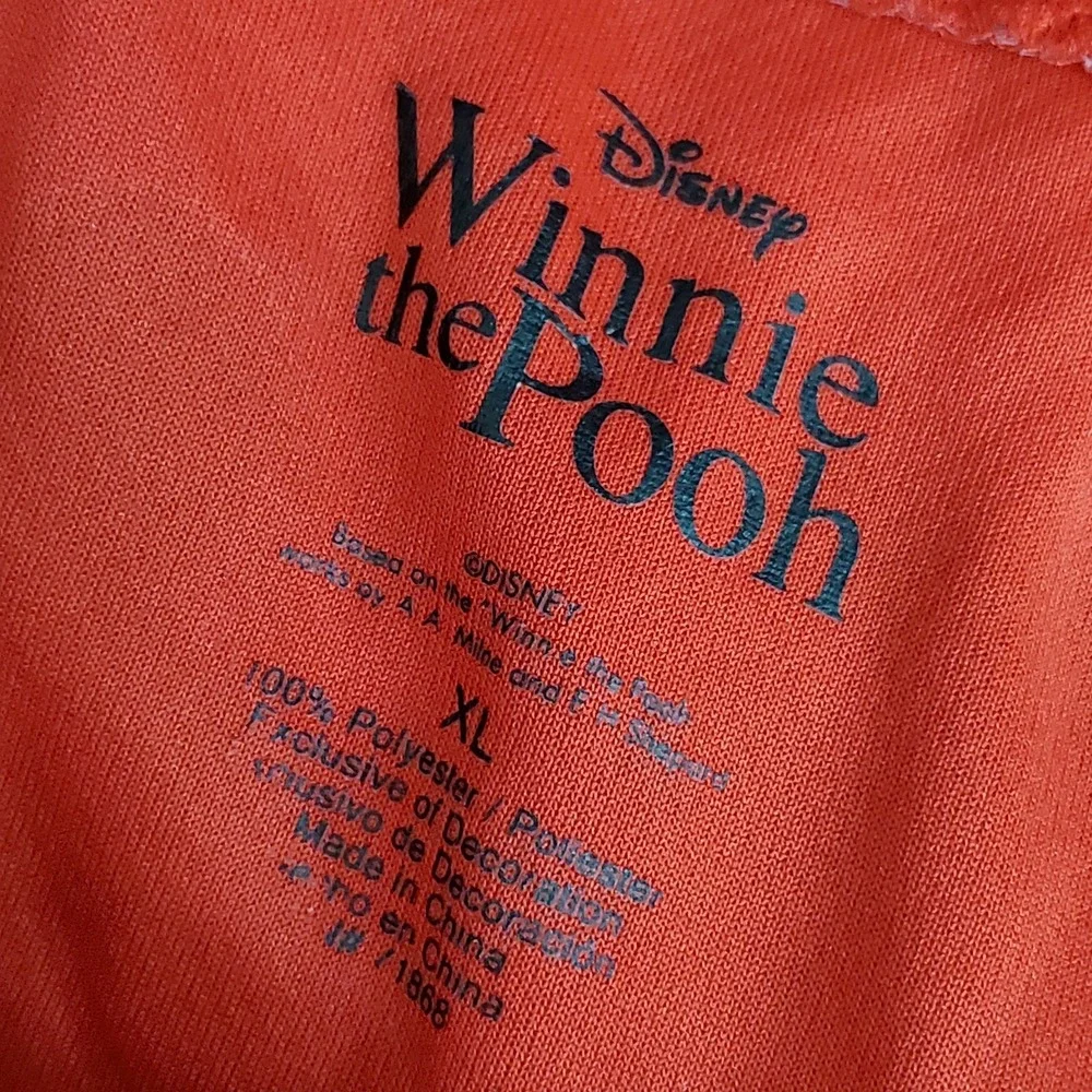 Disney Winnie The Pooh Junior Jersey XL Red Graphic Winnie The Baseball